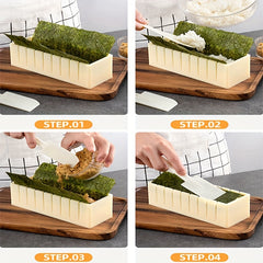 10pcs Sushi Maker Roller Rice Mold DIY Sushi Making Mold Kitchen Tool