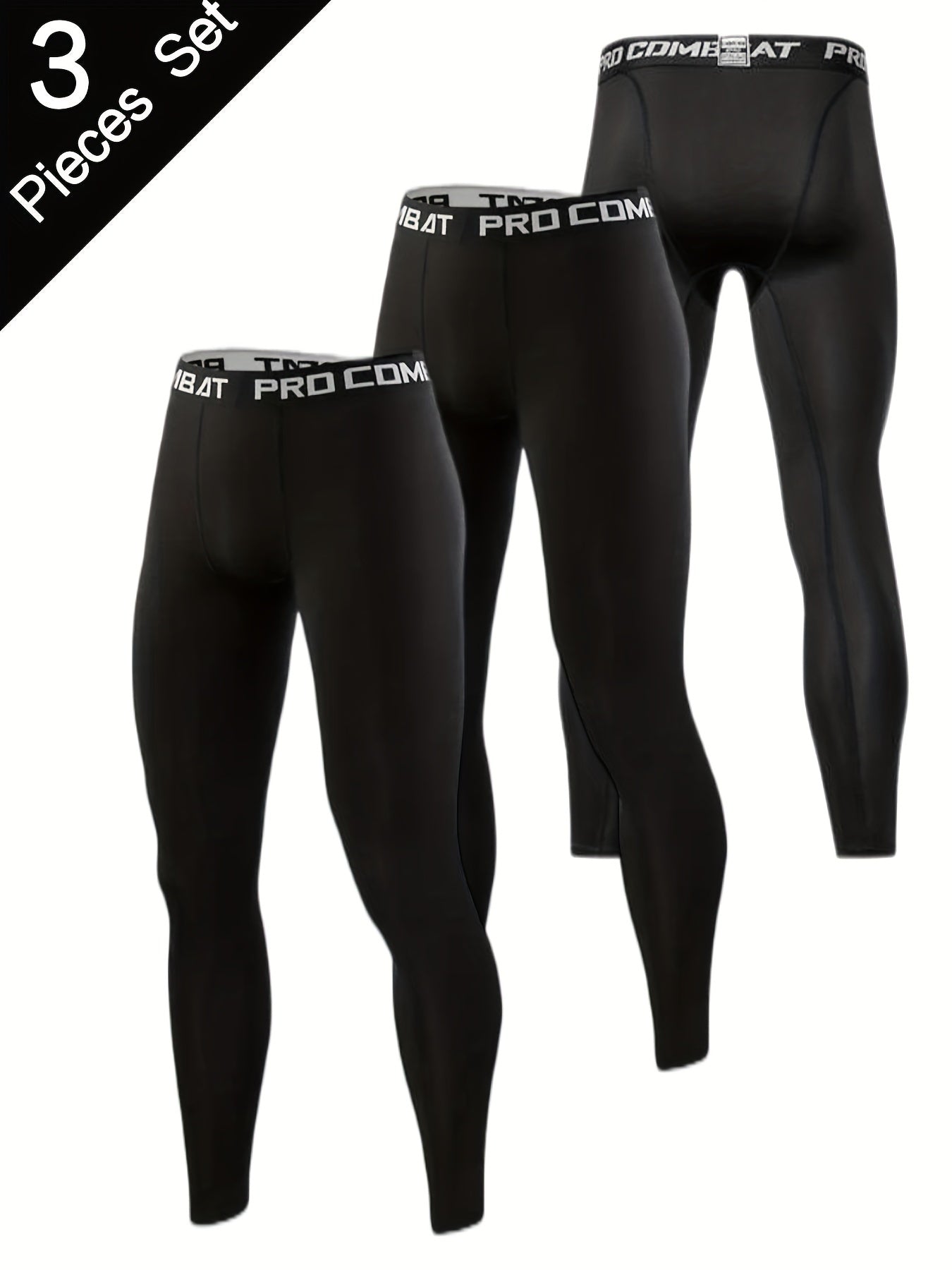 Men's Compression Pants for Running Moisture Wicking Athletic Leggings