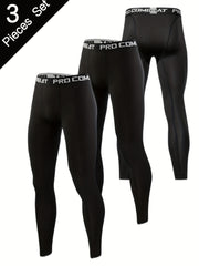 Men's Compression Pants for Running Moisture Wicking Athletic Leggings
