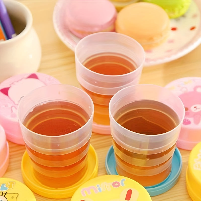 Creative Travel Cartoon Retractable Cup Animal Outdoor Folding Water Cup