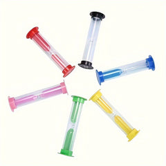 Colorful Sand Timers 3pcs - 1 minute - Home Classroom Office