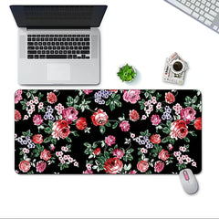 Chinese Flower And Bird 60 30 Medium Double Sided Faux Leather Mouse Pad