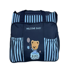 Embroidered Bear Mommy Bag Multifunctional Large Capacity Handbag Messenger Bag