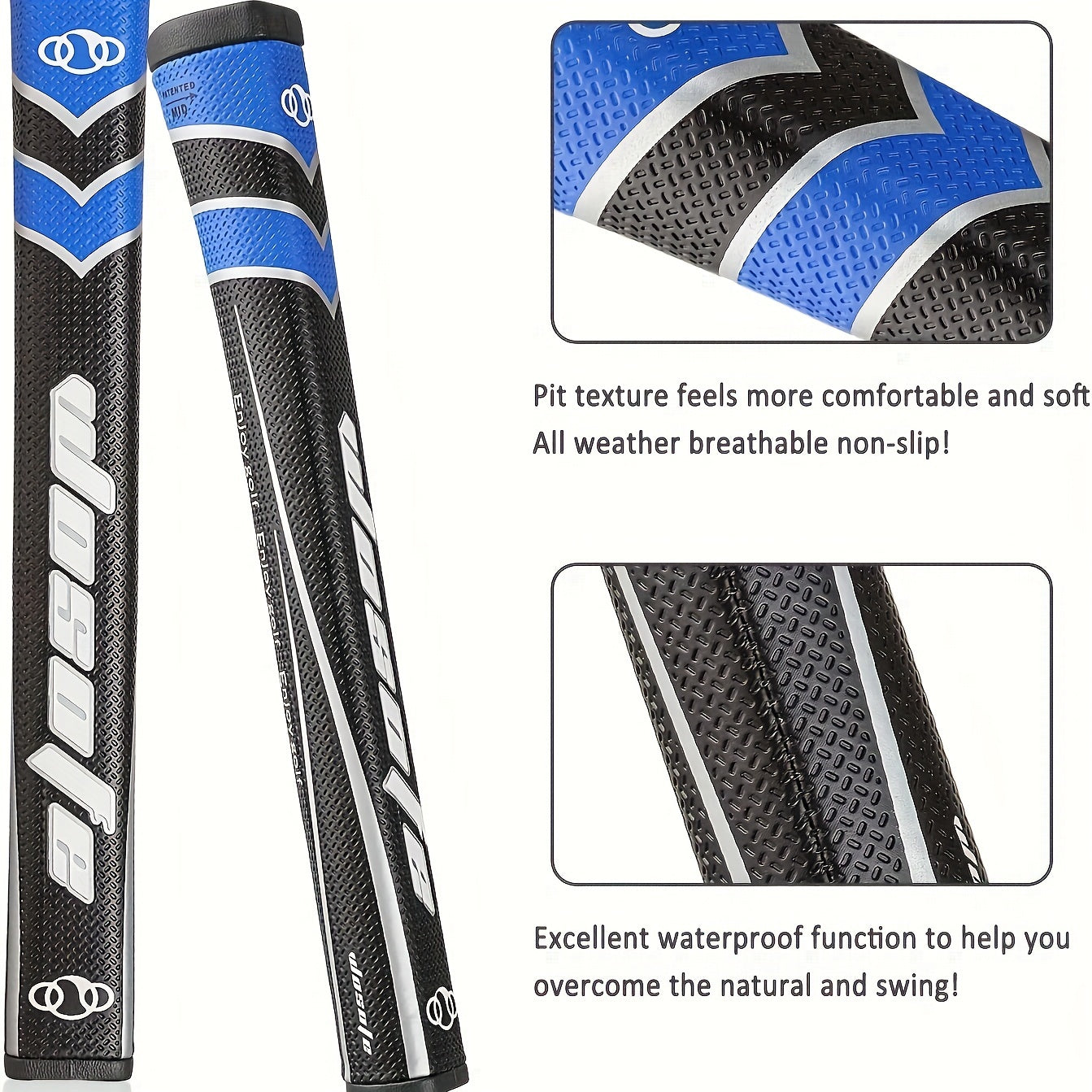 1pc Golf Putter Grip Medium PU Anti Slip Shock Absorbing 6 Colors