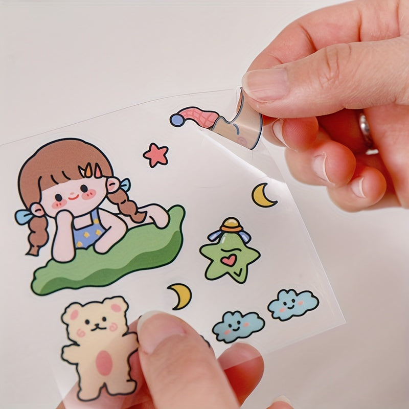 25 Animal Stickers Waterproof Bear Rabbit Decorative Stickers