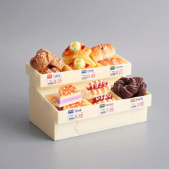 Mini Shelf for Simulated Bread and Play Desserts Storage