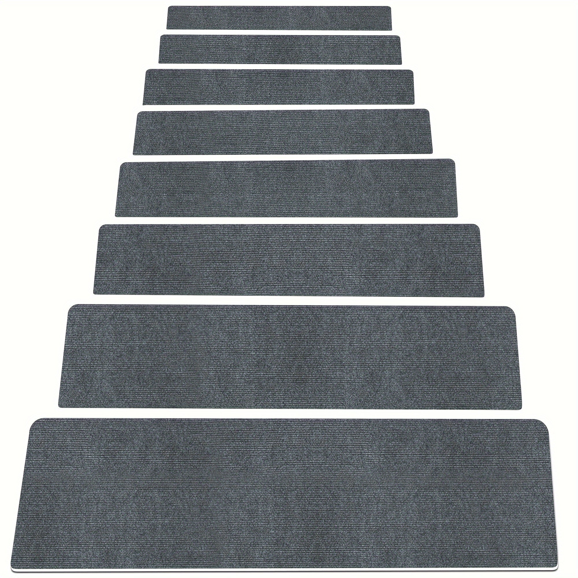 15pcs Non Slip Stair Tread Rugs Soft Machine Washable Stair Carpet Runner