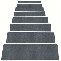 15pcs Non Slip Stair Tread Rugs Soft Machine Washable Stair Carpet Runner