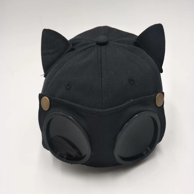 Cat Ears Aviator Glasses Baseball Cap Peaked Cap Unisex Cat Ear