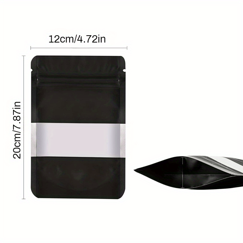 50pcs Matte Resealable Zip Mylar Bag For Small Business Food Storage Bags