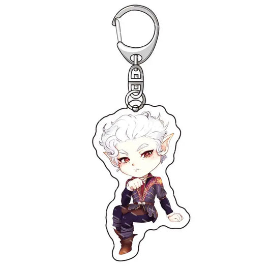 Anime Baldur's Gate 3 Figures Cosplay Keychains Fans Christmas
