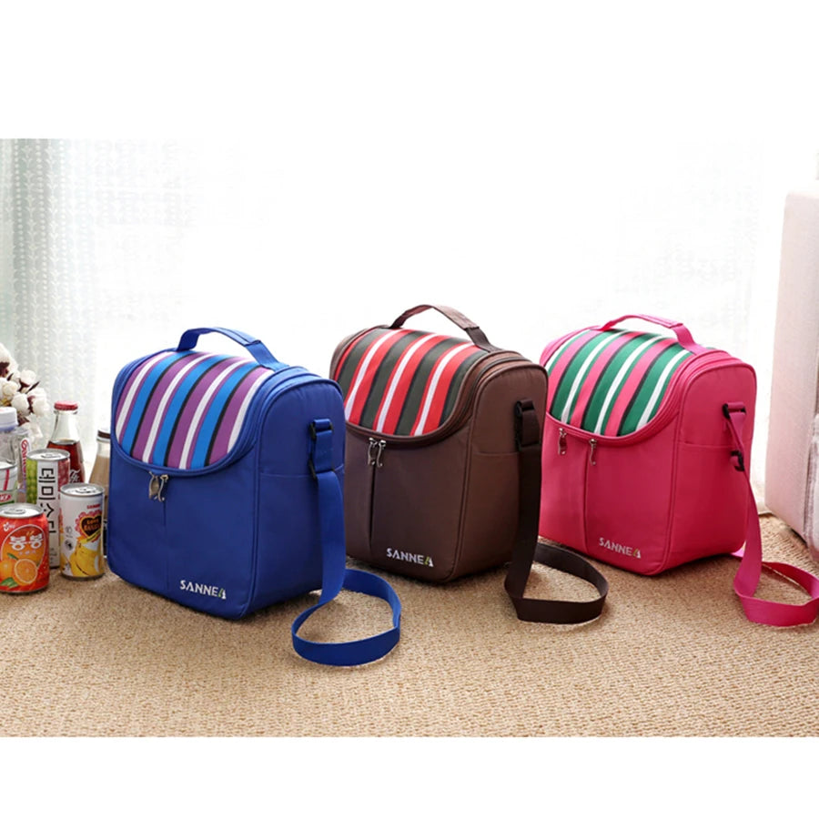 Square Thermal Bag Lunch Bags Insulation Package Kids Insulated Portable