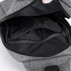 Men's Crossbody Chest Bag Waterproof Messenger Large Capacity Shoulder