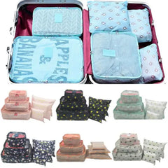 6Pcs Travel Storage Bag Waterproof Clothes Packing Cube Set