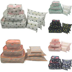6Pcs Travel Storage Bag Waterproof Clothes Packing Cube Set