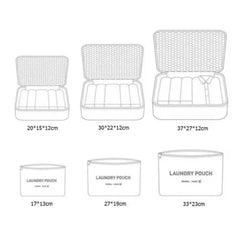 6Pcs Travel Storage Bag Waterproof Clothes Packing Cube Set