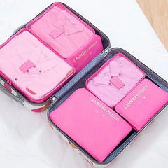 6Pcs/set Waterproof Travel Organizer Bags Clothes Packing Accessories