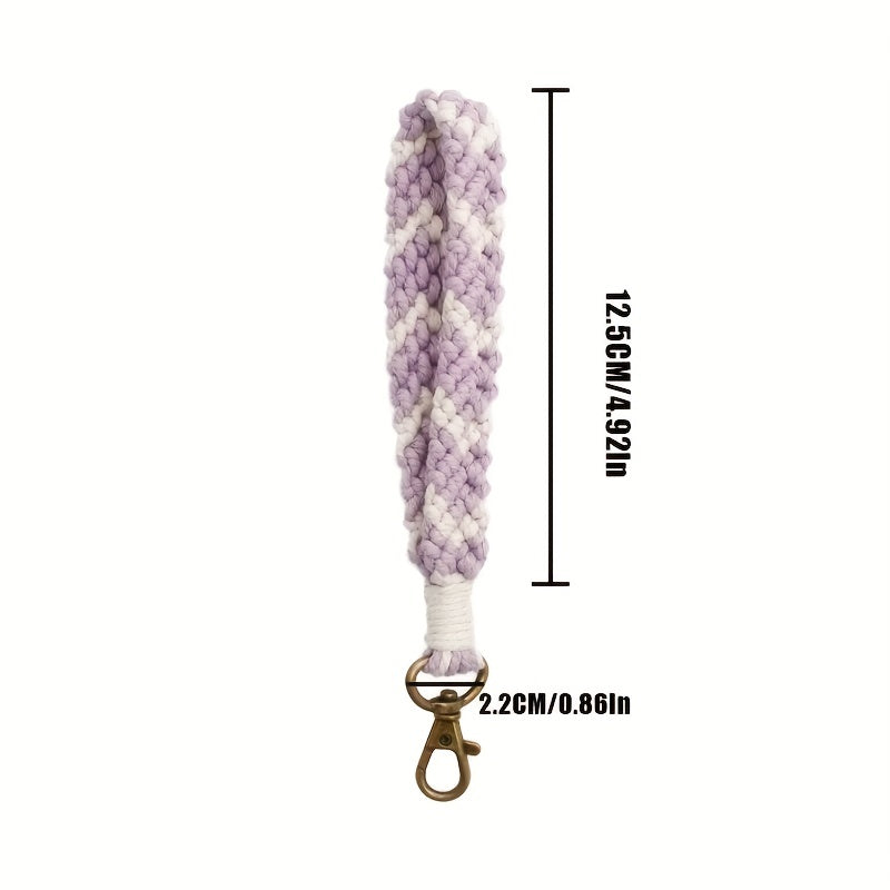 Boho Rope Keychain - Car Accessory for Key Storage