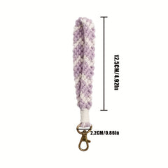 Boho Rope Keychain - Car Accessory for Key Storage