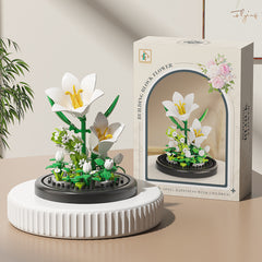 Building Blocks Flower Pot Plant Assembly Toy Decoration Gift