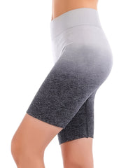 High Waisted Gradient Biker Shorts for Women - Yoga Sports Workouts