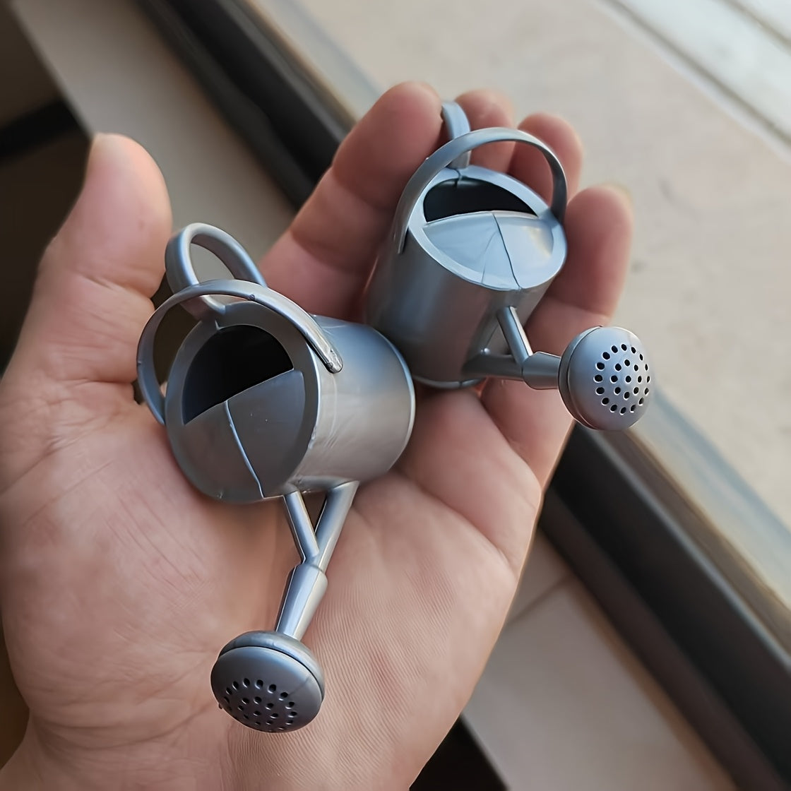 2pcs Tiny Metal Sprinklers for Dollhouse Terrarium Mini Garden