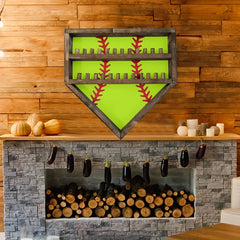 Wooden Baseball Softball Display Stand Decorations Item Display