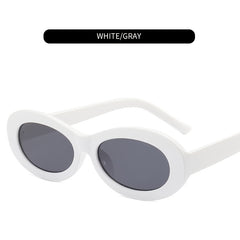 Unisex Oval Sunglasses Rapper Vintage UV Protection