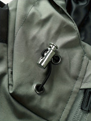 Men's Zip Up Hooded Windbreaker Jacket