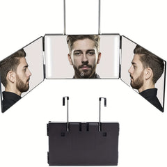 3 Way LED Self Haircut Mirror Lighted Trifold 360 Mirror