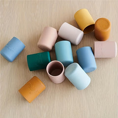 2pcs Silicone Toddler Cups Baby Training Tableware