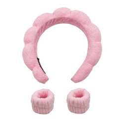 3pcs Puffy Headband Sponge Padded Headdress for Skincare Makeup