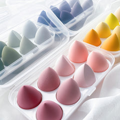 8PCS Multicolor Makeup Sponges Foundation Blush Beauty Sponges Puff Set