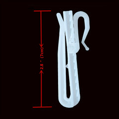 20pcs Plastic Curtain Hooks Adjustable Curtain Clip Hook