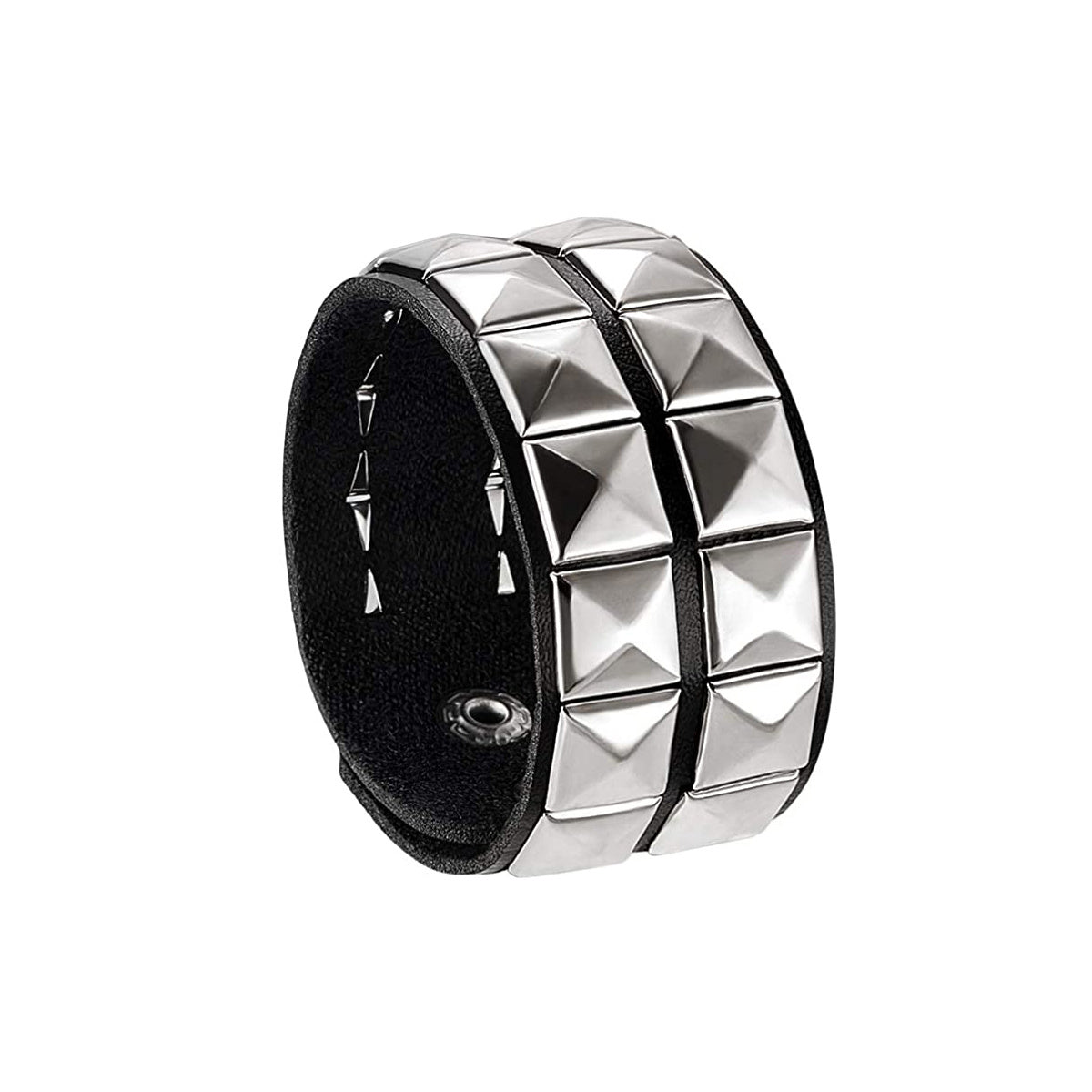 Rock PU Leather Bracelet with Willow Bracelet