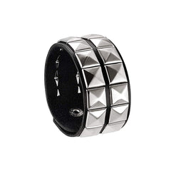 Rock PU Leather Bracelet with Willow Bracelet