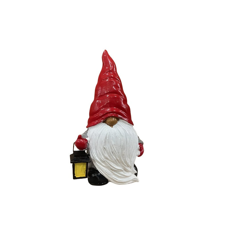 Christmas Red Dwarf Lantern Garden Elf Decoration