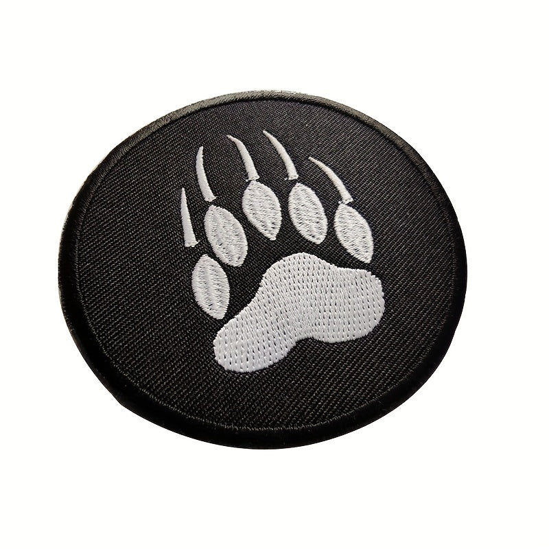 Embroidered Bear Paw Applique Patch for DIY Clothing Accessories