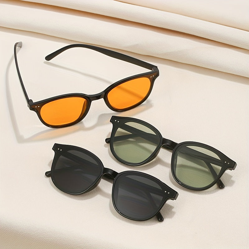 Round Sunglasses Classic Rivet Vintage Retro Shades UV400