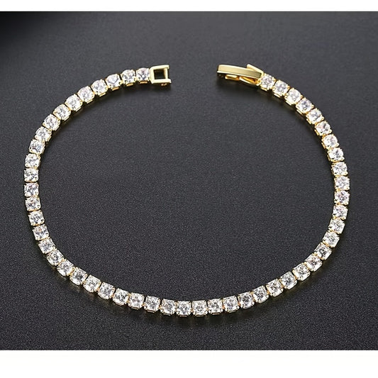 Single Row Zircon Holiday Style Women's Jewelry
