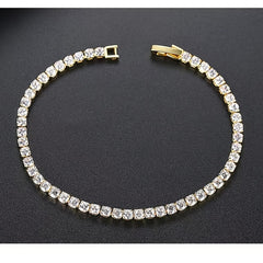 Single Row Zircon Holiday Style Women's Jewelry