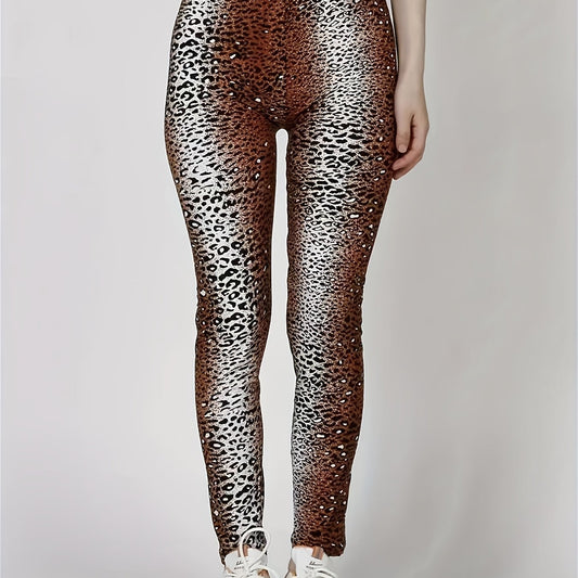 Leopard Print Yoga Leggings High Stretch Fitness Pants