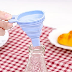 3pcs Mini Silicone Collapsible Funnels Kitchen Gadgets Accessories
