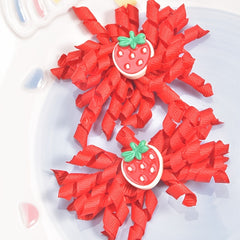 Cute Strawberry Hair Clips for Kids in 3 Sizes