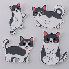 DIY Cartoon 3D Animal Cat Stickers 4pcs Set Kids Costume Decoration