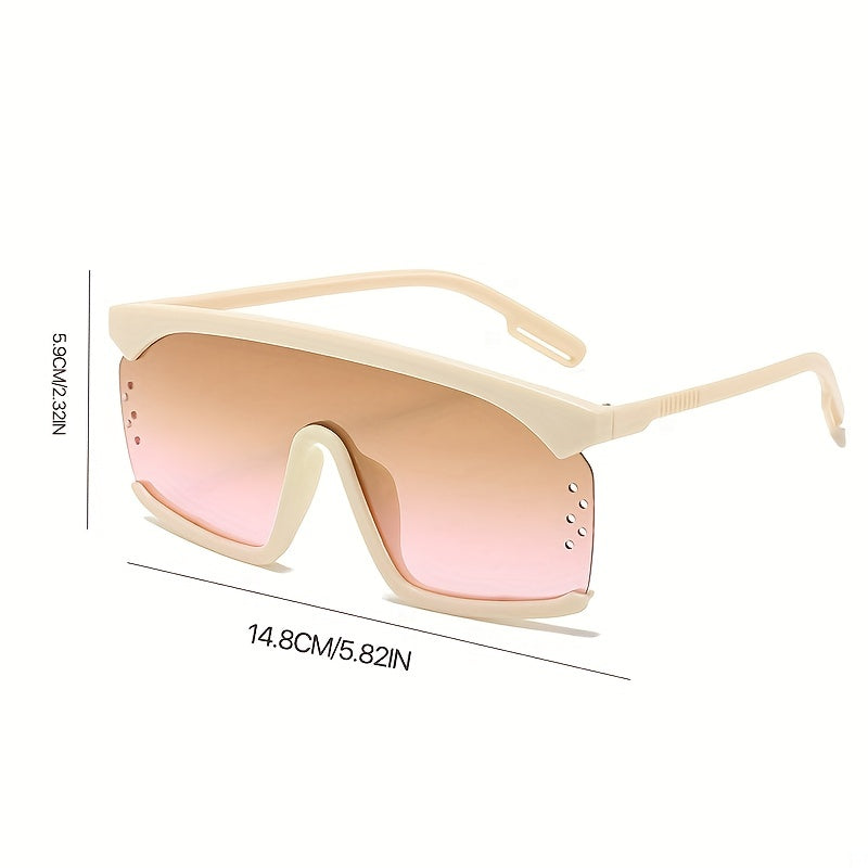 Y2K Gradient Shield Sunglasses UV400