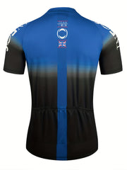 Stylish Gradient Cycling Jersey with Rear Pocket for Men & Women