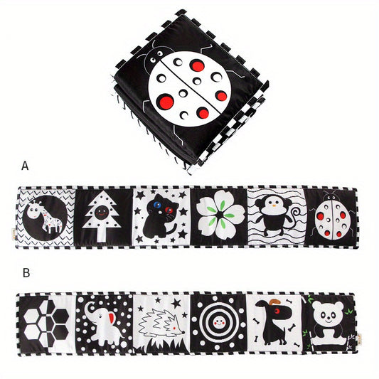 High Contrast Sensory Cloth Book for Babies