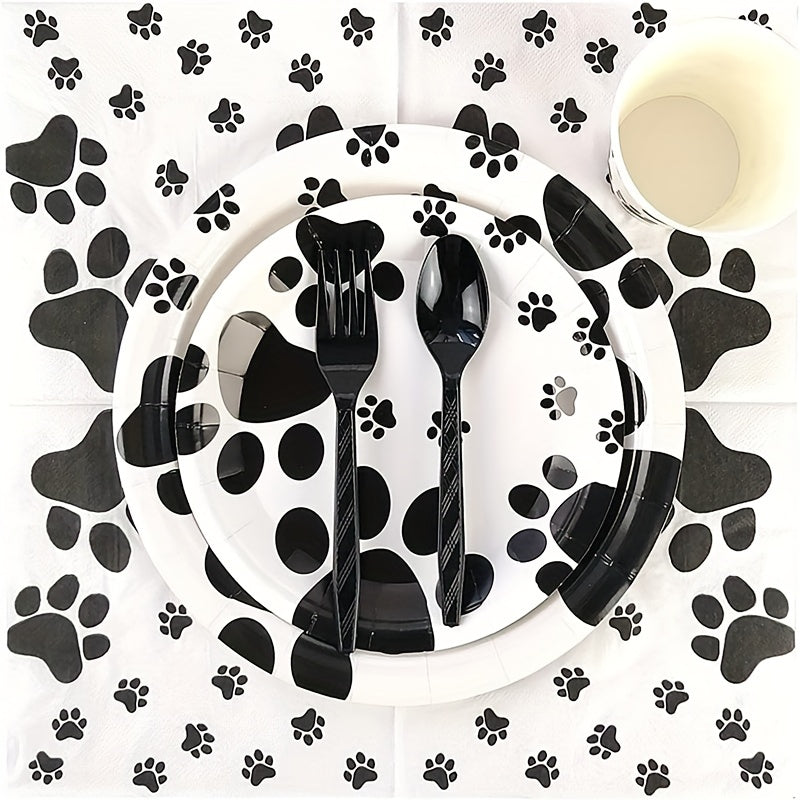 Dog Theme Birthday Party Dinnerware Set for Kids