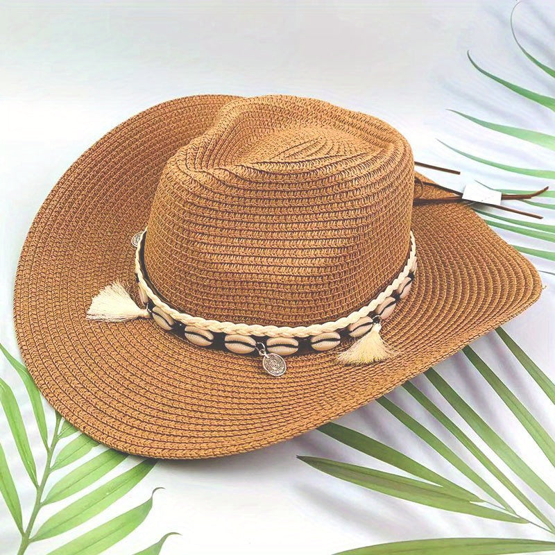 Stripe Paper Straw Hat for Men